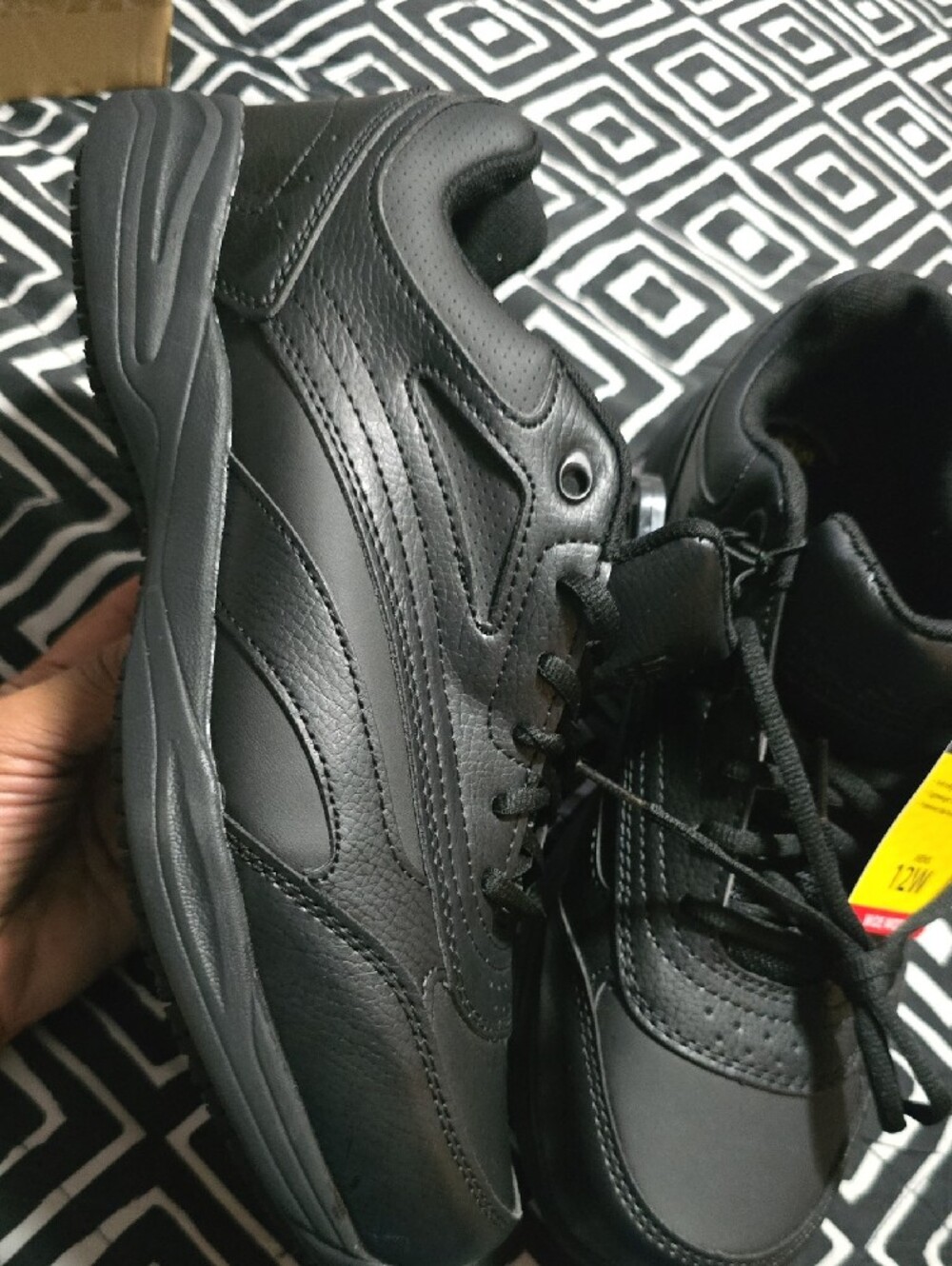 TredSafe Men's Black Work Sneakers - Wide Fit - Picture 2 of 7